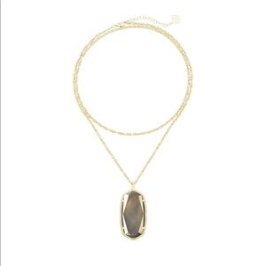 Kendra Scott Rae Gold Necklace In Pyrite